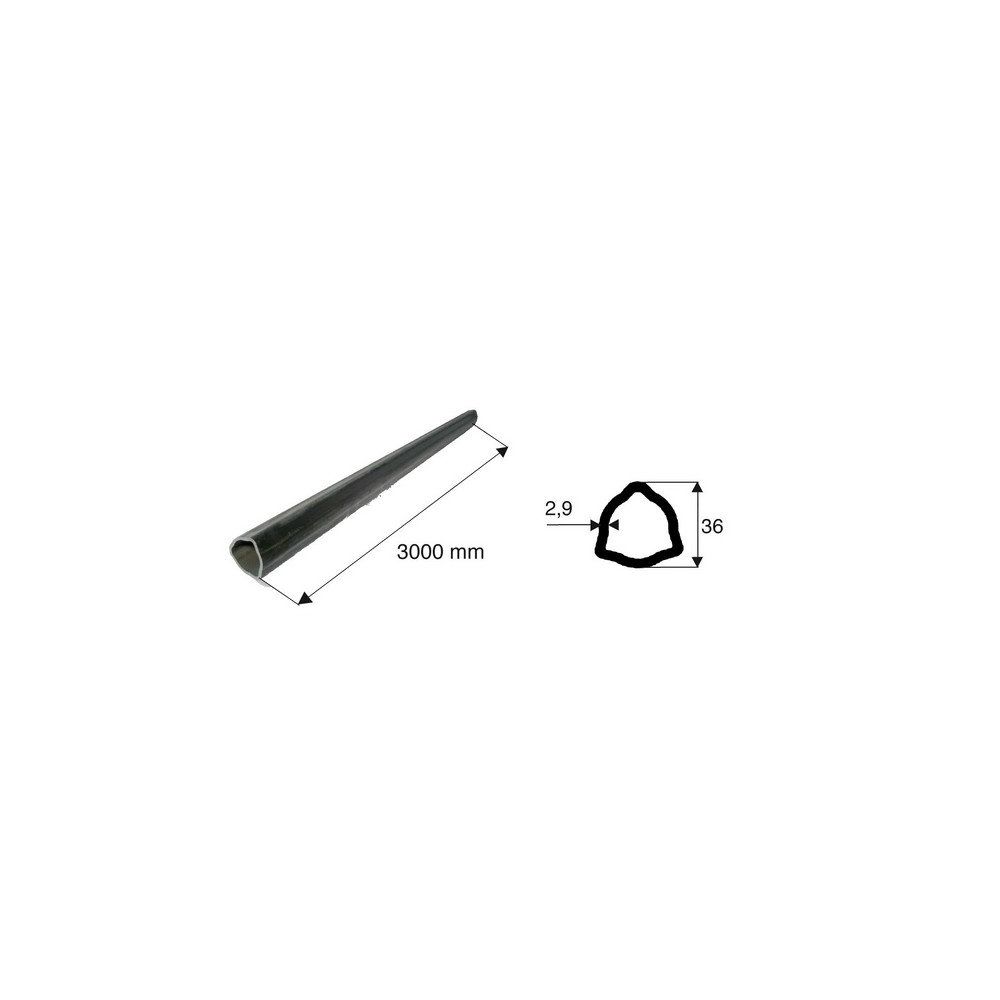 Tube de transmission triangulaire de diamètre 36