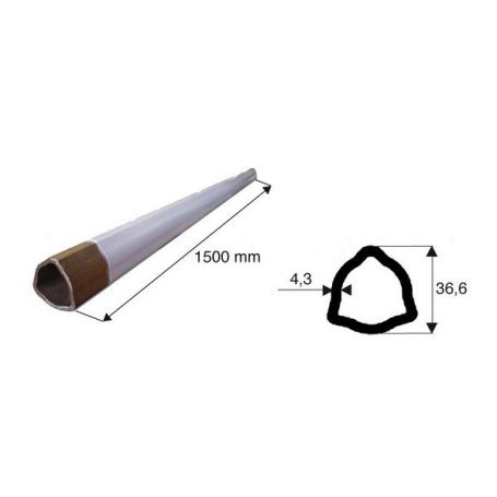 Tube de transmission triangulaire de diamètre 36.6