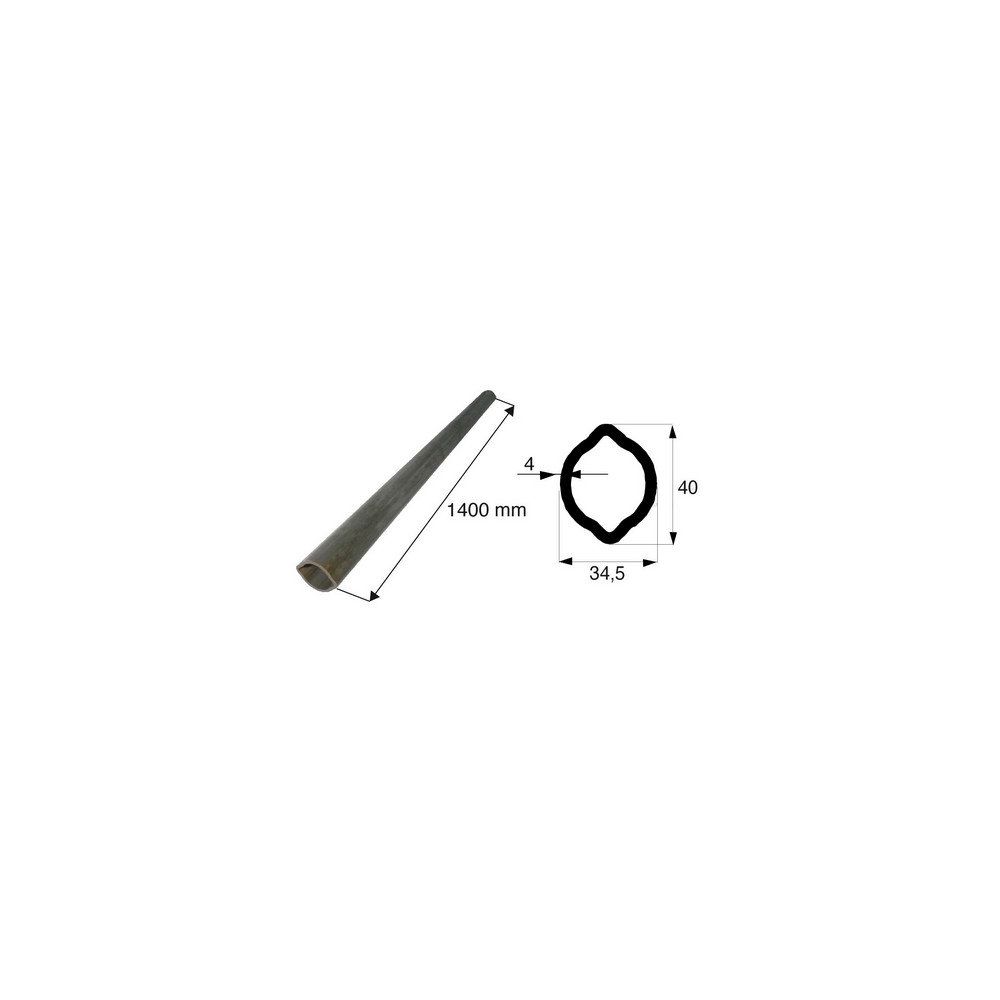 Tube de transmission citron de diamètre 34.5x40