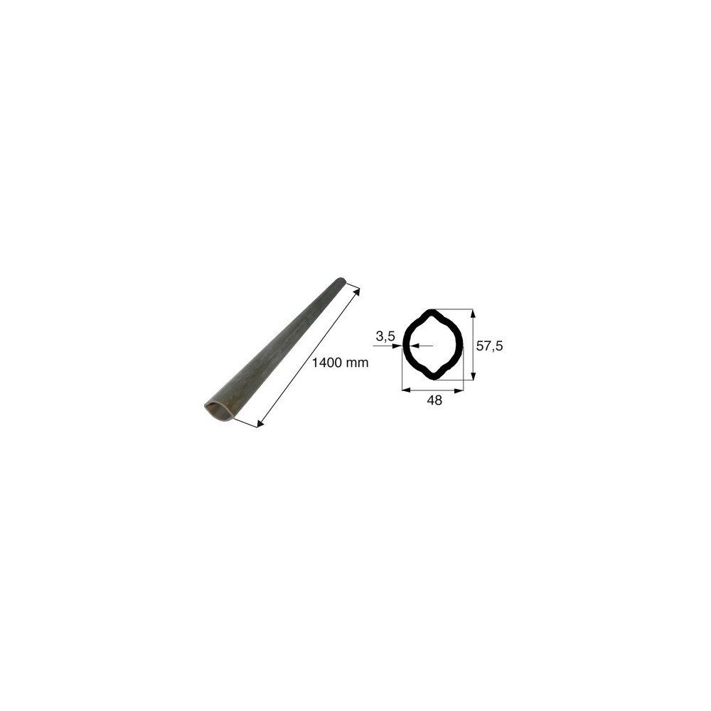 Tube de transmission citron de diamètre 48x57.5