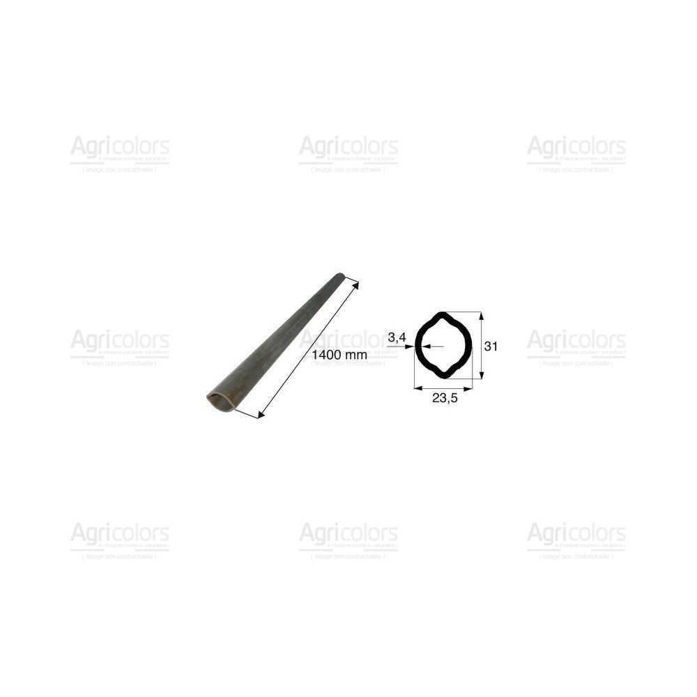 Tube de transmission citron de diamètre 23.5x31