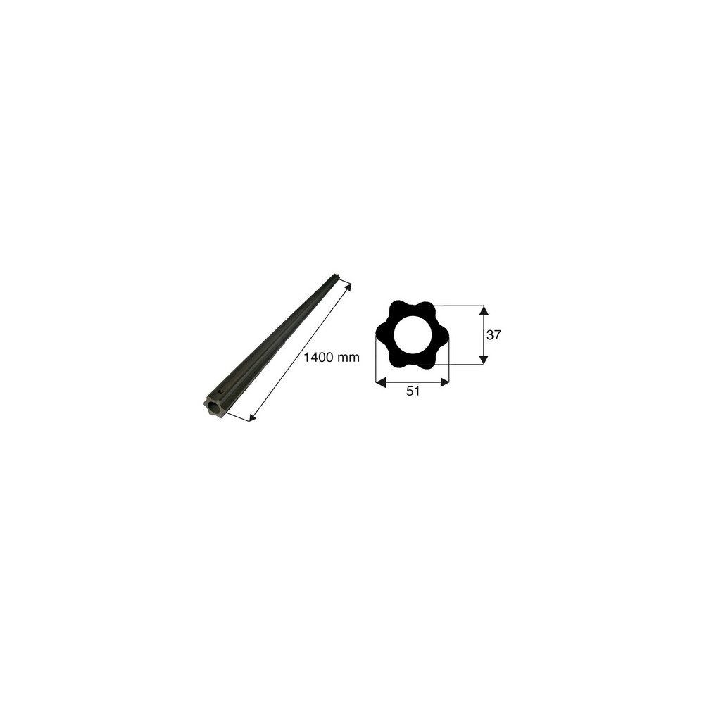 Tube de transmission étoile de diamètre 51x37
