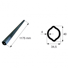 Tube de transmission citron de diamètre 34.5x40 longueur 1175 Tube de transmission citron de diamètre 34.5x40 longueur 1175