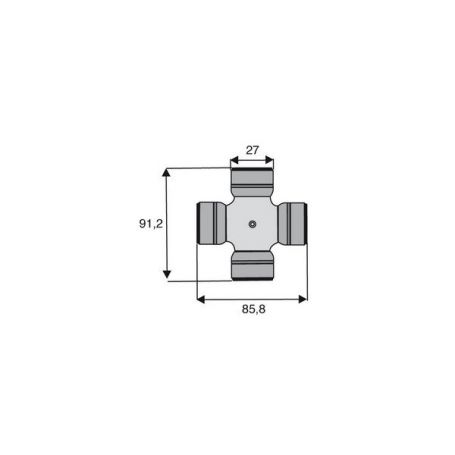 Croisillon circlips extérieurs 27 x 86 Croisillon circlips extérieurs 27 x 86