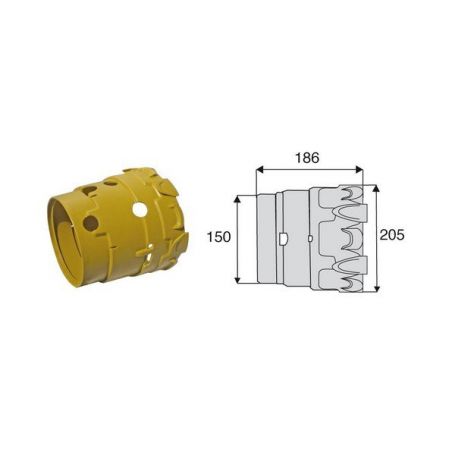 Bol homocinétique JDH pour croisillons 27x74.6 - 23.8x91-95 diamètre 150 Bol homocinétique JDH pour croisillons 27x74.6 - 23.8x91-95 diamètre 150