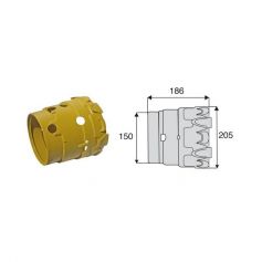 Bol homocinétique JDH pour croisillons 27x74.6 - 23.8x91-95 diamètre 150 Bol homocinétique JDH pour croisillons 27x74.6 - 23.8x91-95 diamètre 150
