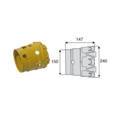 Bol homocinétique JDH longueur 147 pour croisillons 27x74.6 - 23.8x91-95 Bol homocinétique JDH longueur 147 pour croisillons 27x74.6 - 23.8x91-95