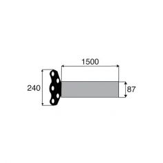 Protecteur homocinétique à flexo L1500 pour croisillons 36x89 - 32x106-110 Protecteur homocinétique à flexo L1500 pour croisillons 36x89 - 32x106-110