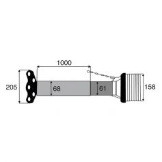 Protecteur homocinétique à flexo pour croisillons 23.8x61.3 - 22x76-80 Protecteur homocinétique à flexo pour croisillons 23.8x61.3 - 22x76-80