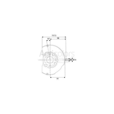 Platine pour bols machines amovibles Platine pour bols machines amovibles