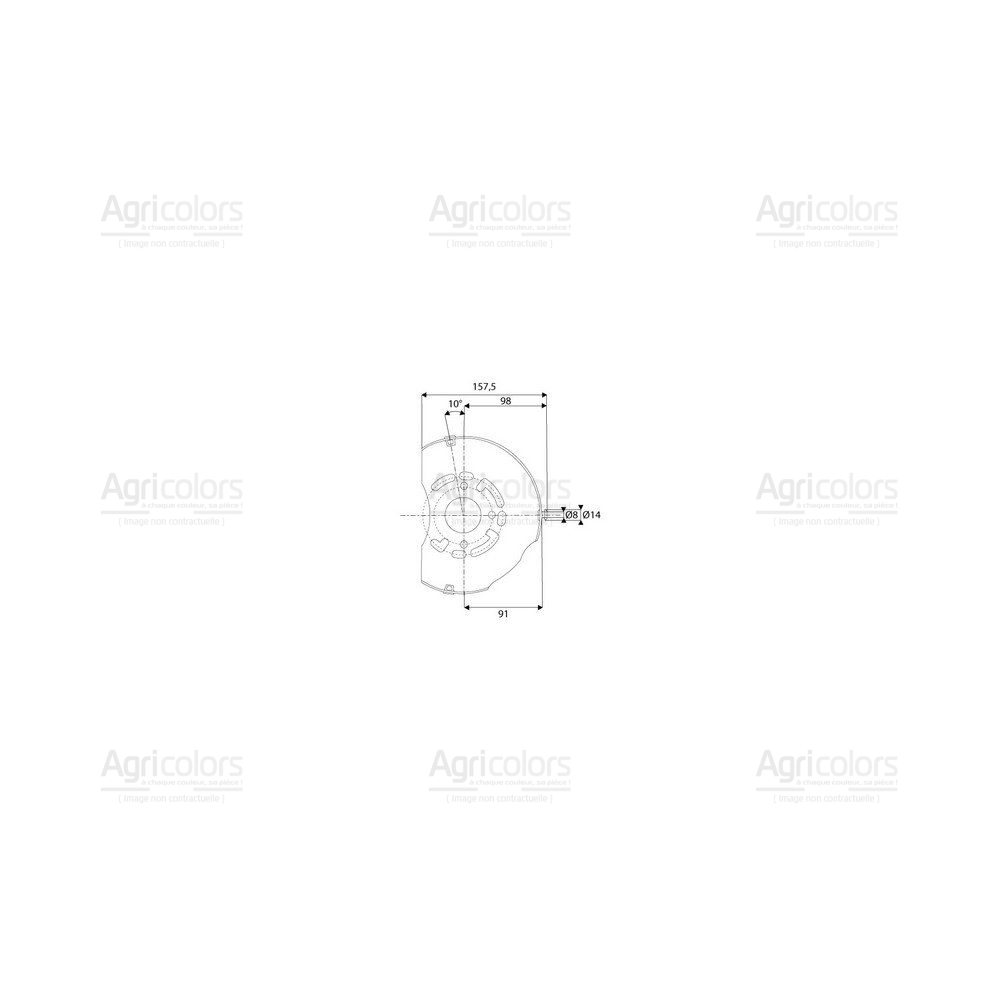 Platine pour bols machines amovibles