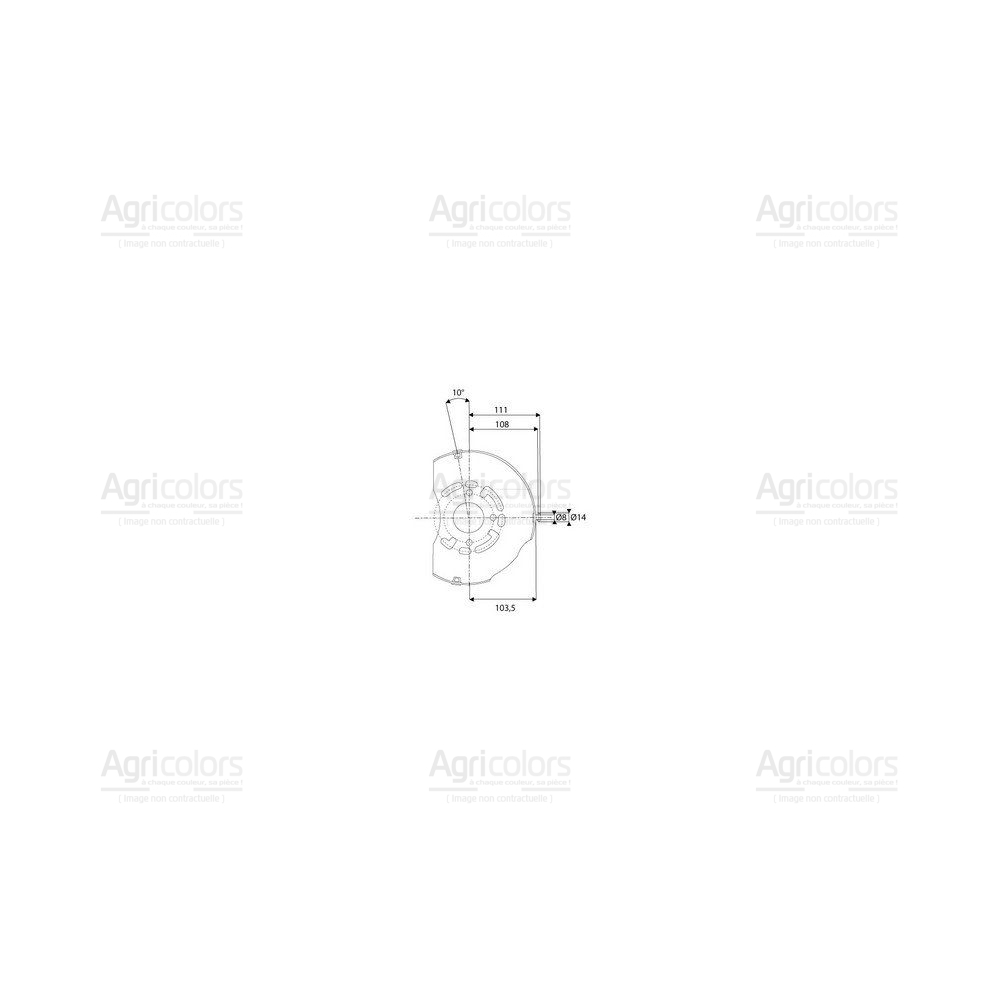 Platine pour bols machines amovibles