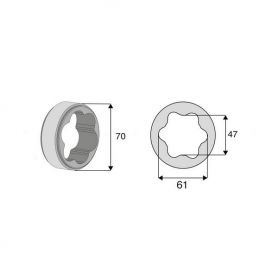 Bague anti vibration