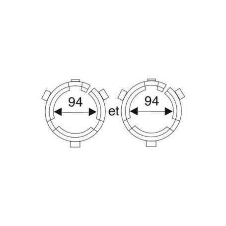 2 Bagues de protecteurs en 94 pour tube étoile