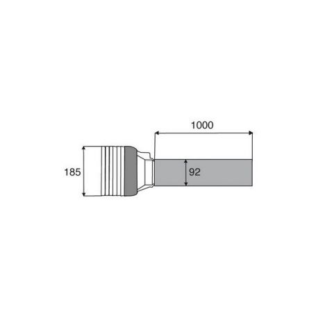 Demi protecteur extérieur Power Drive P300-500 en 1000mm Demi protecteur extérieur Power Drive P300-500 en 1000mm
