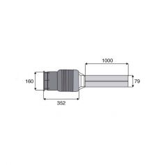 Demi protecteur intégral intérieur Power Drive PGH20/PGH25 de 1000 Demi protecteur intégral intérieur Power Drive PGH20/PGH25 de 1000