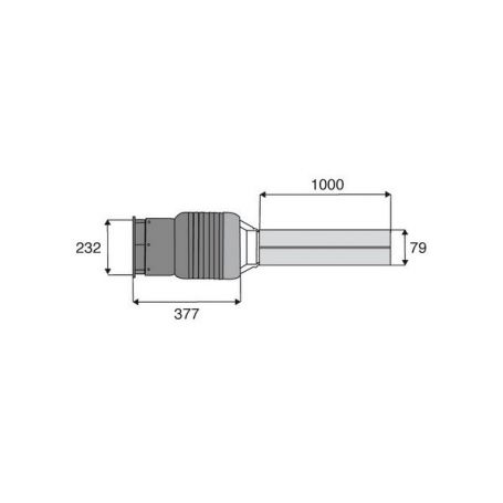 Demi protecteur intégral intérieur Power Drive PGH25 de 1000mm Demi protecteur intégral intérieur Power Drive PGH25 de 1000mm