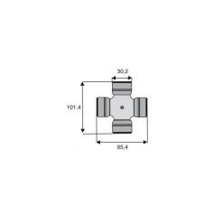 Croisillon circlips extérieurs 30.2 x 95.4 Croisillon circlips extérieurs 30.2 x 95.4