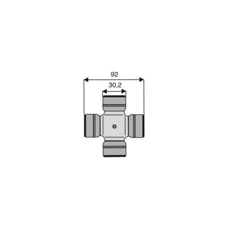 Croisillon circlips extérieurs 30.2 x 92 Croisillon circlips extérieurs 30.2 x 92