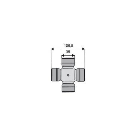 Croisillon circlips extérieurs 35 x 106.5 Croisillon circlips extérieurs 35 x 106.5