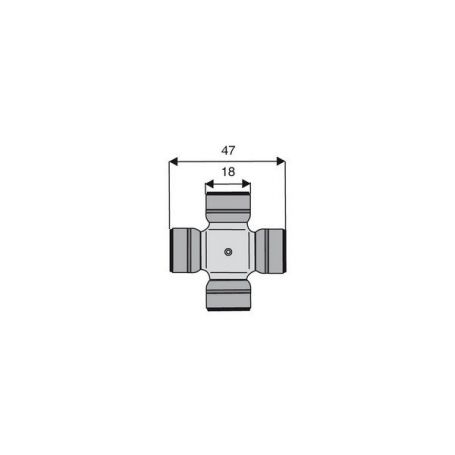 Croisillon circlips extérieurs 18 x 47 Croisillon circlips extérieurs 18 x 47