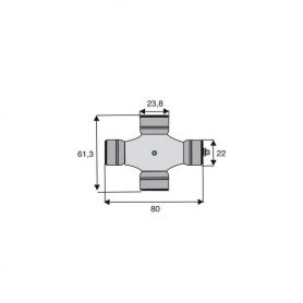 Croisillon circlips extérieurs