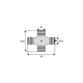 Croisillon circlips extérieurs