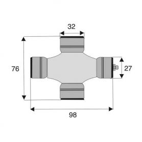 Croisillon circlips extérieurs
