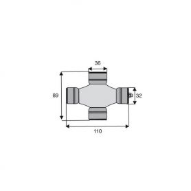 Croisillon circlips extérieurs