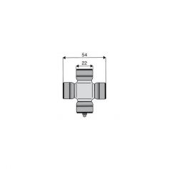 Croisillon circlips extérieurs 22 x 54 Croisillon circlips extérieurs 22 x 54