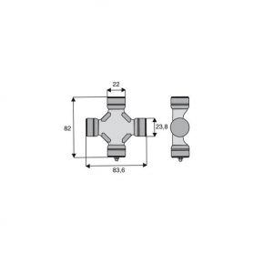 Croisillon circlips extérieurs
