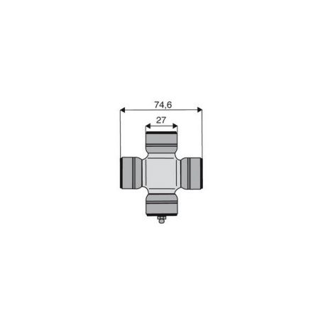 Croisillon circlips extérieurs 27 x 74.6 Croisillon circlips extérieurs 27 x 74.6