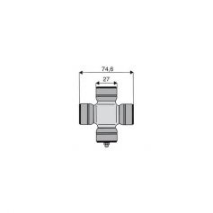 Croisillon circlips extérieurs 27 x 74.6 Croisillon circlips extérieurs 27 x 74.6