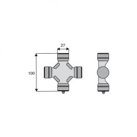 Croisillon circlips extérieurs