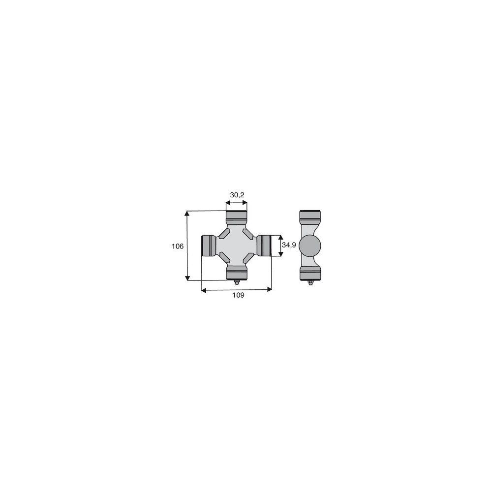 Croisillon circlips extérieurs