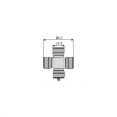 Croisillon circlips extérieurs 34.9 x 93.5 Croisillon circlips extérieurs 34.9 x 93.5