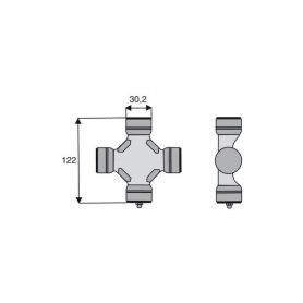Croisillon circlips extérieurs