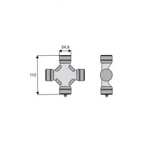 Croisillon circlips extérieurs