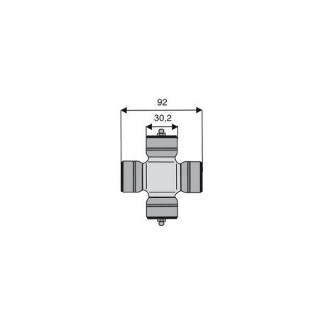 Croisillon circlips extérieurs 30.2 x 92 Croisillon circlips extérieurs 30.2 x 92