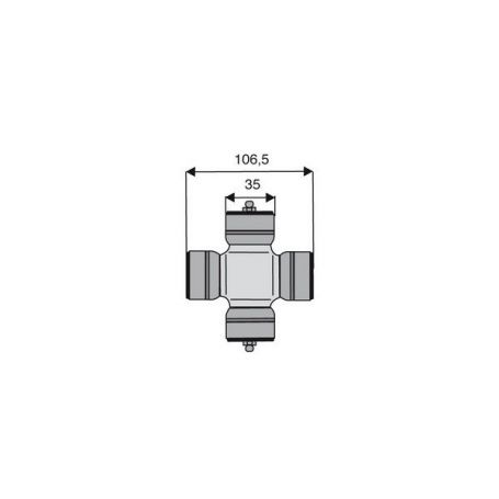 Croisillon circlips extérieurs 35 x 106.5 Croisillon circlips extérieurs 35 x 106.5