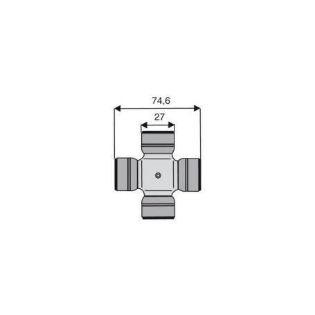 Croisillon circlips extérieurs 27 x 74.6 Croisillon circlips extérieurs 27 x 74.6