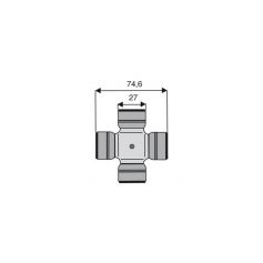 Croisillon circlips extérieurs 27 x 74.6 Croisillon circlips extérieurs 27 x 74.6