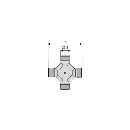 Croisillon circlips extérieurs 23.8 x 86 Croisillon circlips extérieurs 23.8 x 86