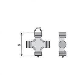 Croisillon circlips extérieurs