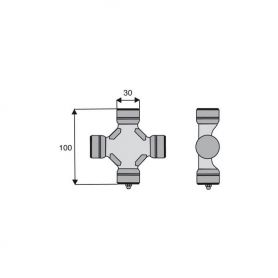 Croisillon circlips extérieurs