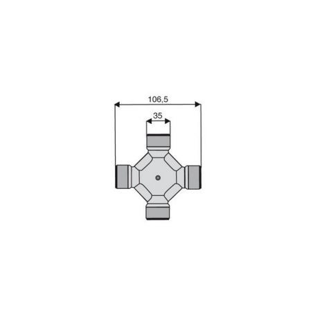 Croisillon circlips extérieurs 35 x 106.5 Croisillon circlips extérieurs 35 x 106.5