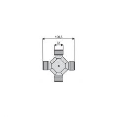 Croisillon circlips extérieurs 35 x 106.5 Croisillon circlips extérieurs 35 x 106.5
