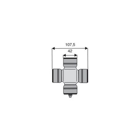 Croisillon circlips extérieurs 42 x 107.5
