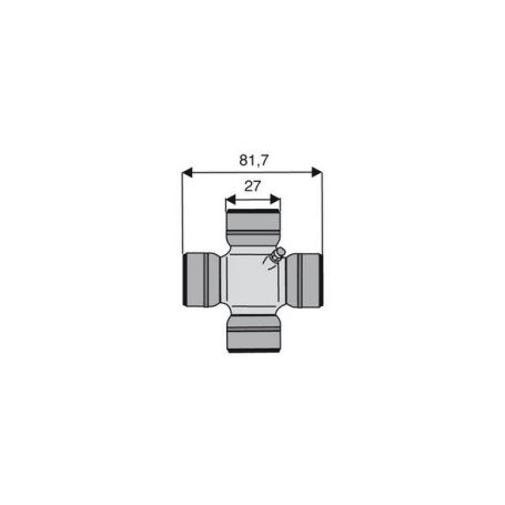 Croisillon circlips extérieurs 27 x 81.7 Croisillon circlips extérieurs 27 x 81.7