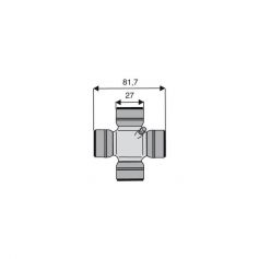 Croisillon circlips extérieurs 27 x 81.7 Croisillon circlips extérieurs 27 x 81.7